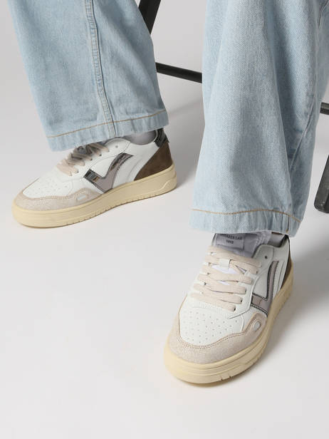 Sneakers Uit Leder Victoria Wit women 1257135 ander zicht 1